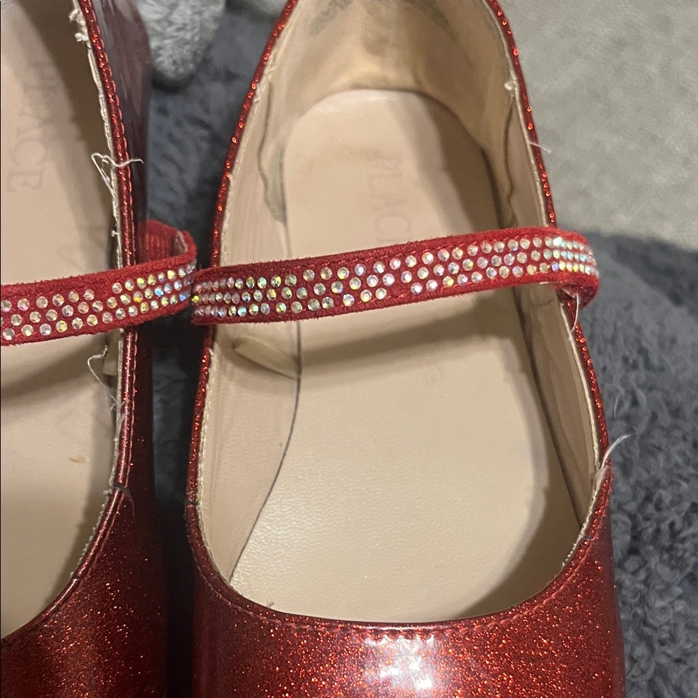 The Children's Place Glittery Red Dress Shoes - Picture 2 of 4